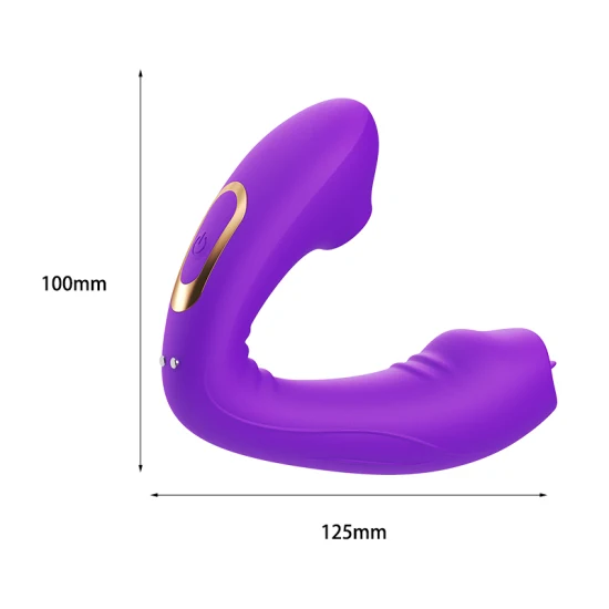 Maßgeschneiderte mehrere sexuelle Klitoris-Stimulatoren für Erwachsene, lila Silikon-Kaninchenvibratoren für Frauen